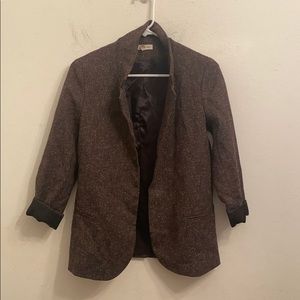 Silence + Noise Dark Brown Blazer